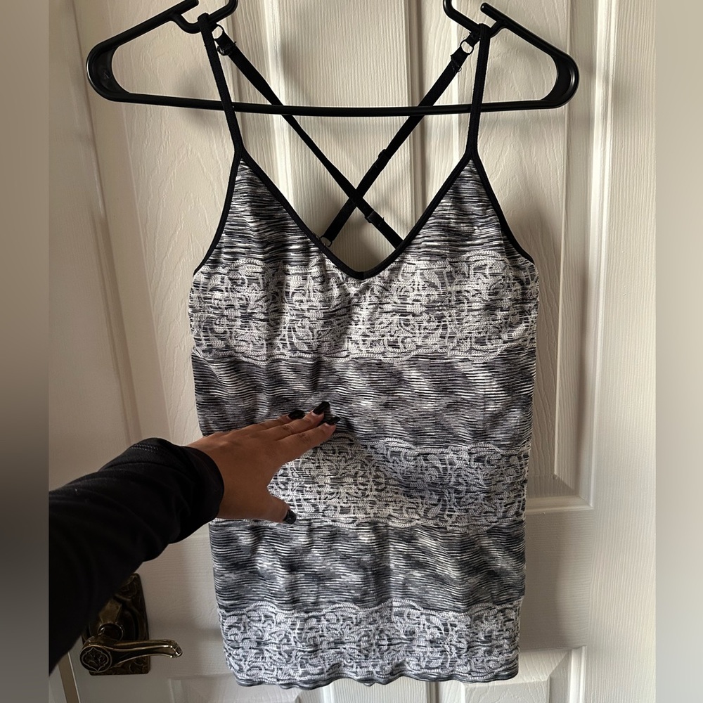 Climawear Black and White Seamless Sportsbra Top